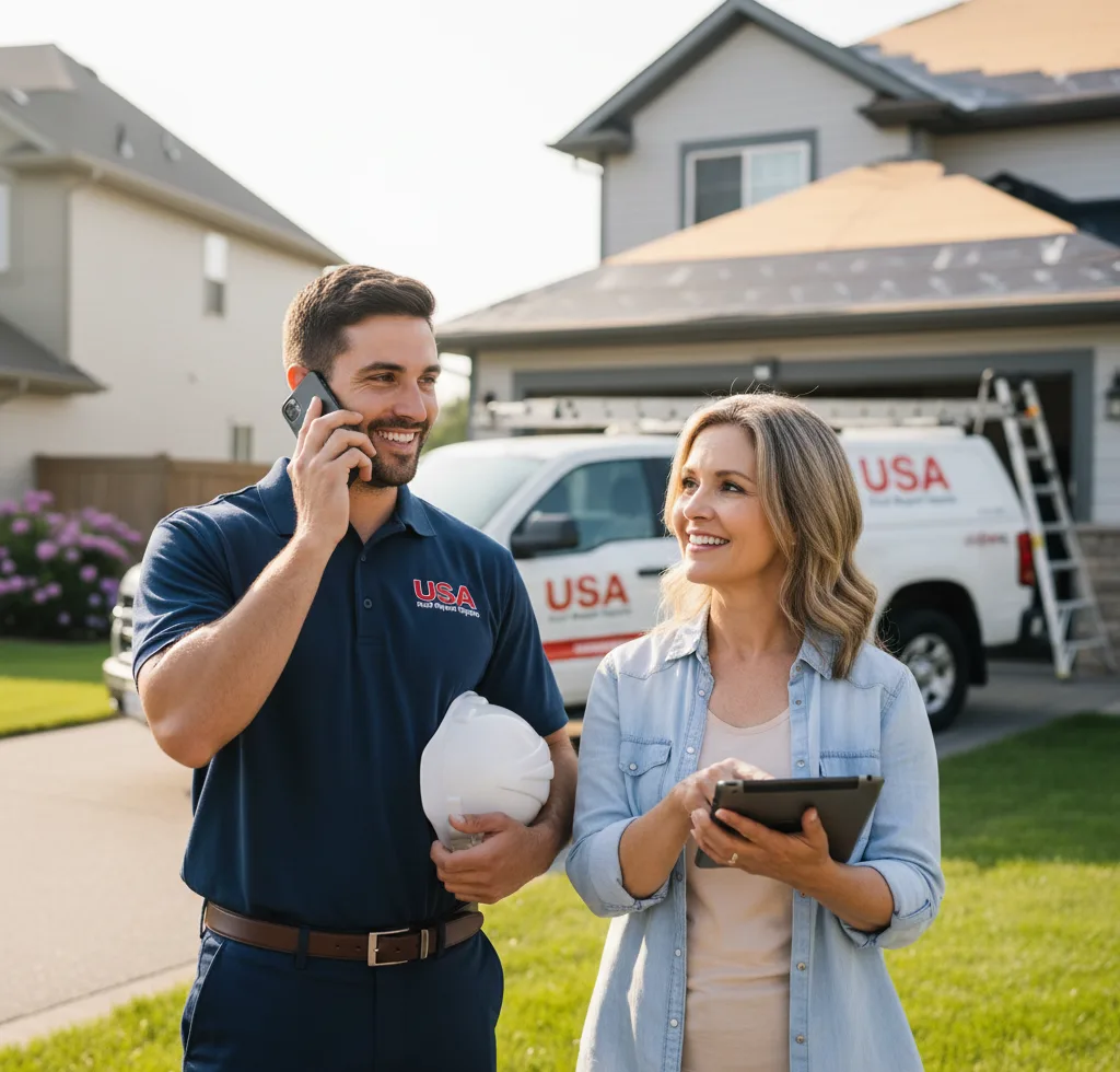 USA Roof Repair Experts customer support in Sayre